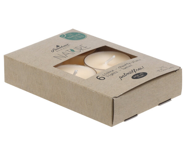 Teelichter "Nature" Creme 6er-Pack