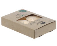 Teelichter "Nature" Creme 6er-Pack