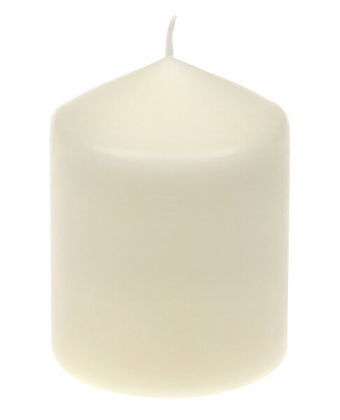 Stumpenkerzen Champagner 10 x Ø 7,7 cm, 4 Stück