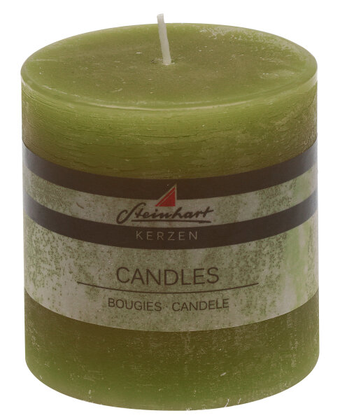 Stumpenkerze "Raureif" Schilf 10 x Ø 9,8 cm