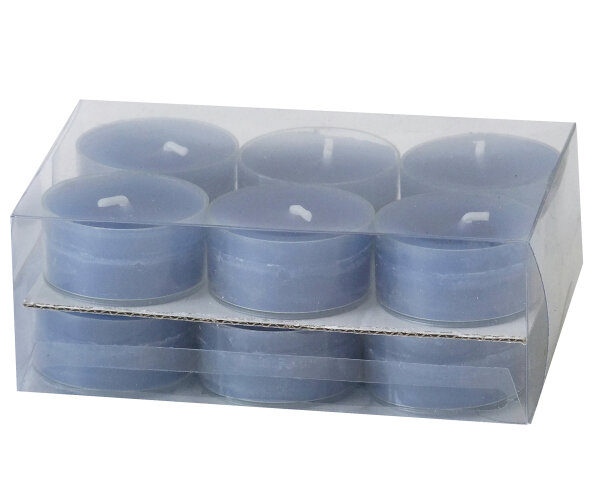 Teelichter in Kunststoffhülle Jeans 1,8 x Ø 3,8 cm, 12er-Pack