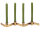 Leuchterkerzen Schilf 18 x Ø 2,2 cm, 16 Stück