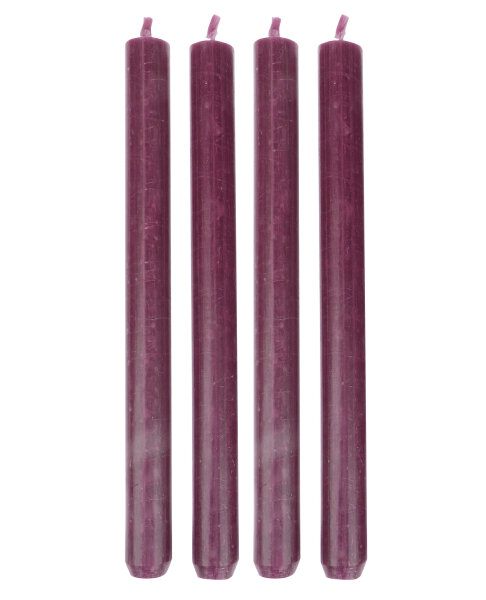 Leuchterkerzen Beere 25 x Ø 2,2 cm, 4 Stück
