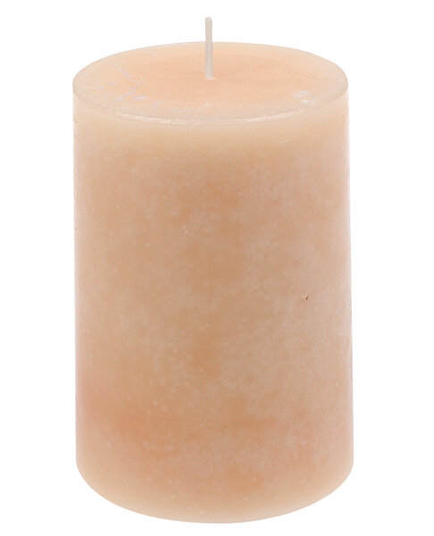 Stumpenkerzen "Home" Creme 10 x Ø 6,8 cm, 4 Stück