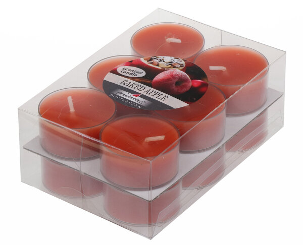 Duftteelichter im 12er Pack Baked Apple 1,8 x Ø 3,8 cm ca. 4 h