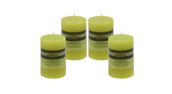 4er Set Adventskranzkerzen "Raureif" Fresh 10 x Ø 6,8 cm