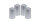 XXL 4er Set Adventskranzkerzen "Edelglanz" Silber 15 x Ø 7,7 cm
