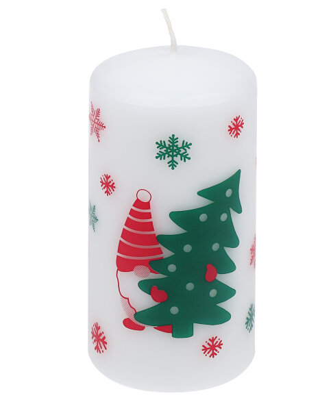 Stumpenkerze "Tom" Weiß 11 x Ø 5,7 cm