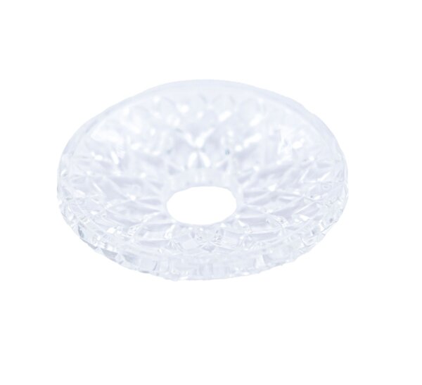 Glas-Kerzenmanschette (Tropfenfänger) aus Kristallglas für Kerzen bis Ø 25 mm