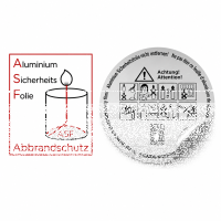 Abbrandschutz - ASF Folie für Stumpen Ø 40...