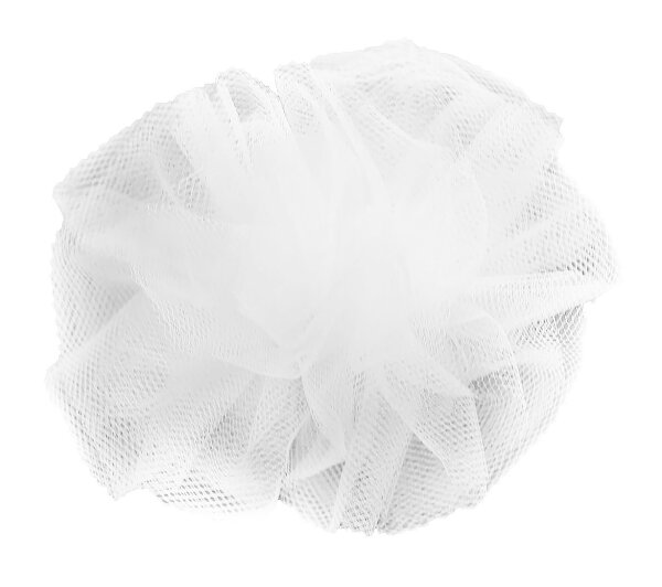 Kerzen Tropfenfänger Feintüll Weiß, geeignet für Kerzen Ø 4 cm