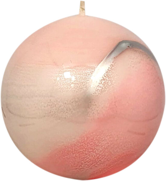 Kugelkerze "Design Lotos" rosa/pink Ø 8 cm